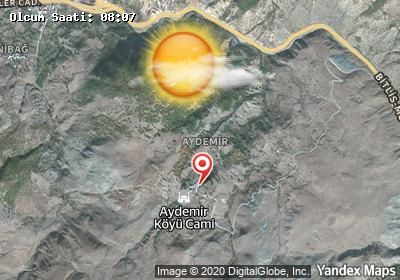 Aydemir bugünkü hava durumu haritası