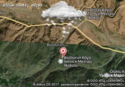 Bozburun bugünkü hava durumu haritası