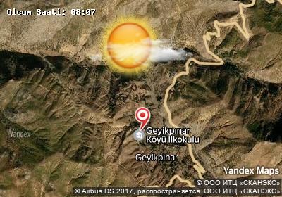 Geyikpınar bugünkü hava durumu haritası