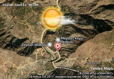 Meydan bugünkü hava durumu haritası