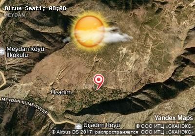 Üçadım bugünkü hava durumu haritası