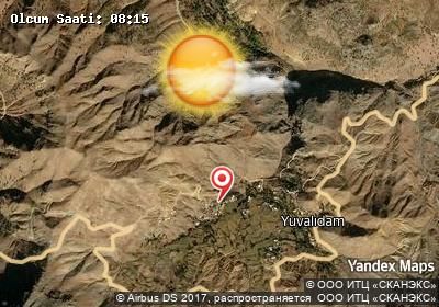 Yuvalıdam bugünkü hava durumu haritası