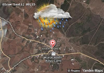 Karacaören bugünkü hava durumu haritası