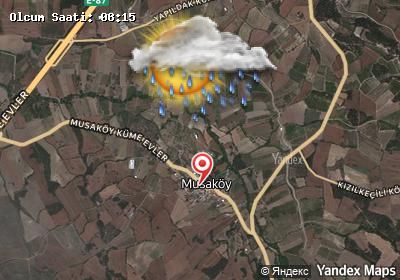 Musaköy bugünkü hava durumu haritası