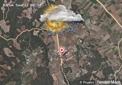 Taşlıtarla bugünkü hava durumu haritası