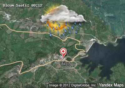 Akçin bugünkü hava durumu haritası