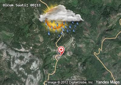 Arıklı bugünkü hava durumu haritası