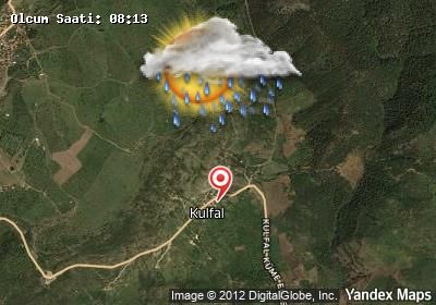 Kulfal bugünkü hava durumu haritası