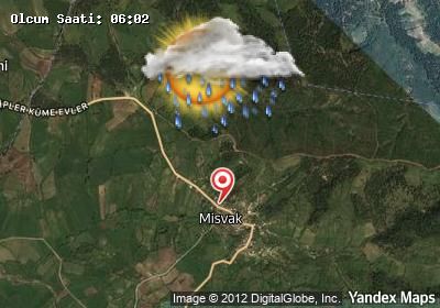 Misvak bugünkü hava durumu haritası