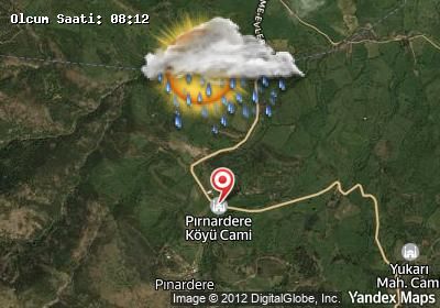 Pınardere bugünkü hava durumu haritası
