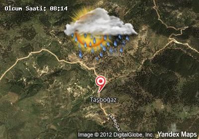 Taşboğaz bugünkü hava durumu haritası