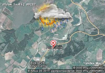 Aşağışevik bugünkü hava durumu haritası