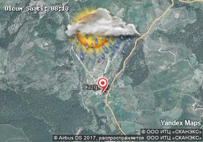 Cazgirler bugünkü hava durumu haritası