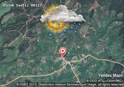 Çatalçam bugünkü hava durumu haritası