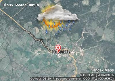 Hacıbekirler bugünkü hava durumu haritası