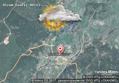 Hacıdervişler bugünkü hava durumu haritası