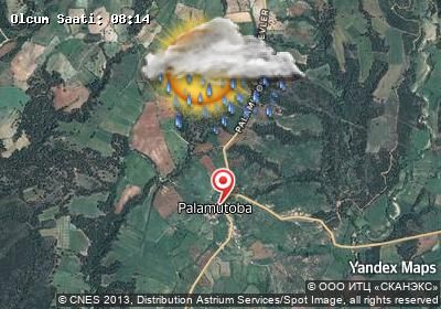 Palamutoba bugünkü hava durumu haritası