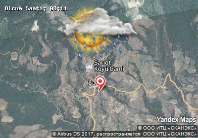 Sarıot bugünkü hava durumu haritası