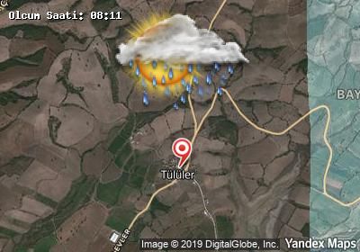 Tülüler bugünkü hava durumu haritası