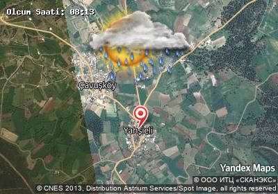 Yahşieli bugünkü hava durumu haritası