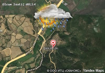 Akkayrak bugünkü hava durumu haritası