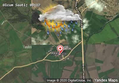 Akköprü bugünkü hava durumu haritası