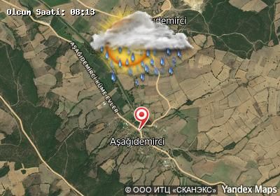 Aşağıdemirci bugünkü hava durumu haritası