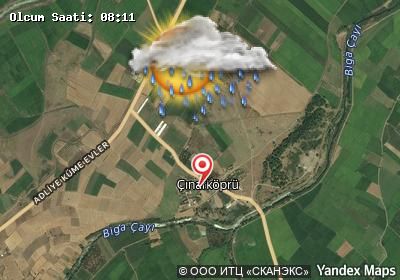 Çınarköprü bugünkü hava durumu haritası