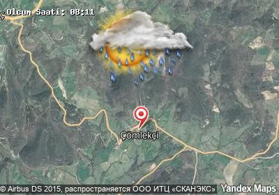 Çömlekçi bugünkü hava durumu haritası