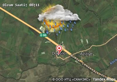 Doğancı bugünkü hava durumu haritası