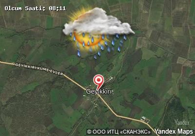 Geyikkırı bugünkü hava durumu haritası
