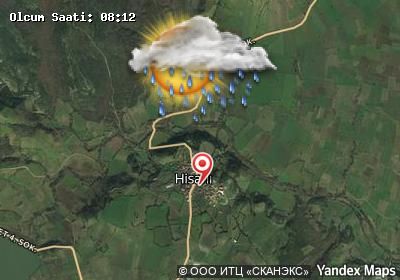 Hisarlı bugünkü hava durumu haritası