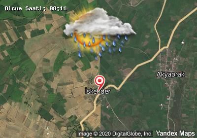 İskender bugünkü hava durumu haritası