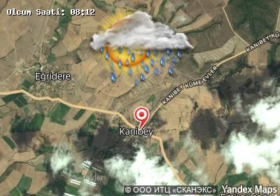 Kanibey bugünkü hava durumu haritası