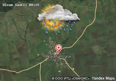Karahamzalar bugünkü hava durumu haritası