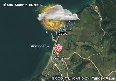 Kemer bugünkü hava durumu haritası