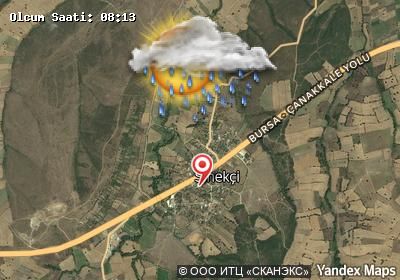 Sinekçi bugünkü hava durumu haritası