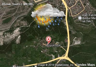Büyüktepe bugünkü hava durumu haritası