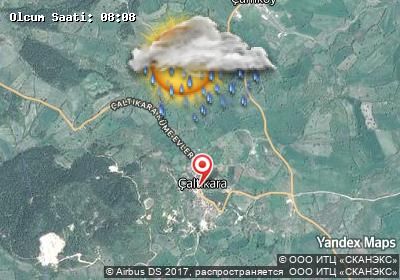 Çaltıkara bugünkü hava durumu haritası