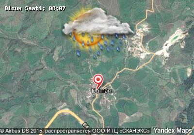 Duman bugünkü hava durumu haritası
