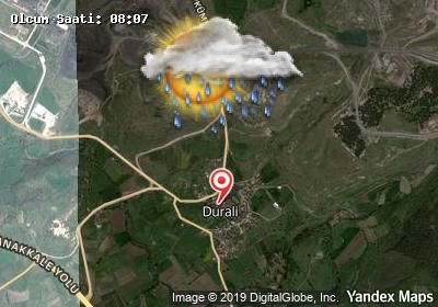 Durali bugünkü hava durumu haritası