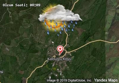 Kalburcu bugünkü hava durumu haritası