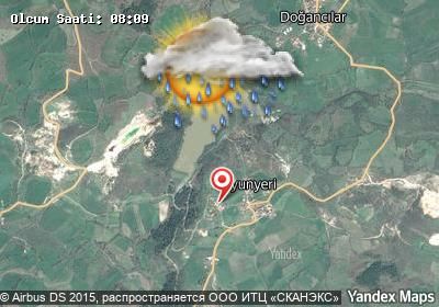 Koyunyeri bugünkü hava durumu haritası