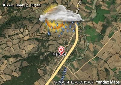 Maltepe bugünkü hava durumu haritası