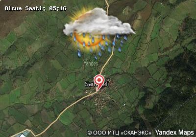 Sameteli bugünkü hava durumu haritası