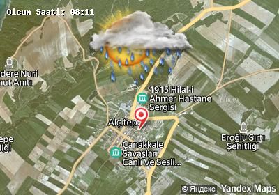 Alçıtepe bugünkü hava durumu haritası