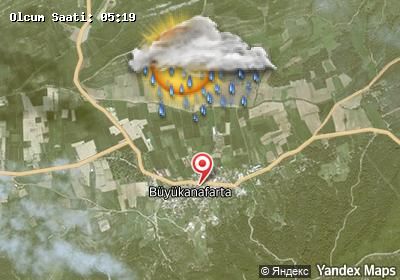 Büyükanafarta bugünkü hava durumu haritası
