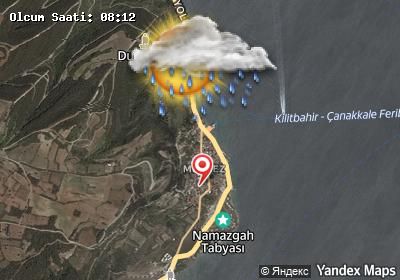 Kilidülbahir bugünkü hava durumu haritası