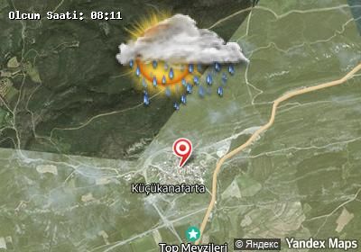 Küçükanafarta bugünkü hava durumu haritası