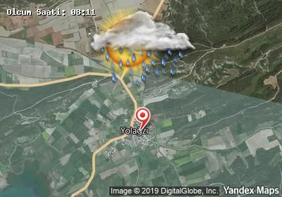 Yolağzı bugünkü hava durumu haritası